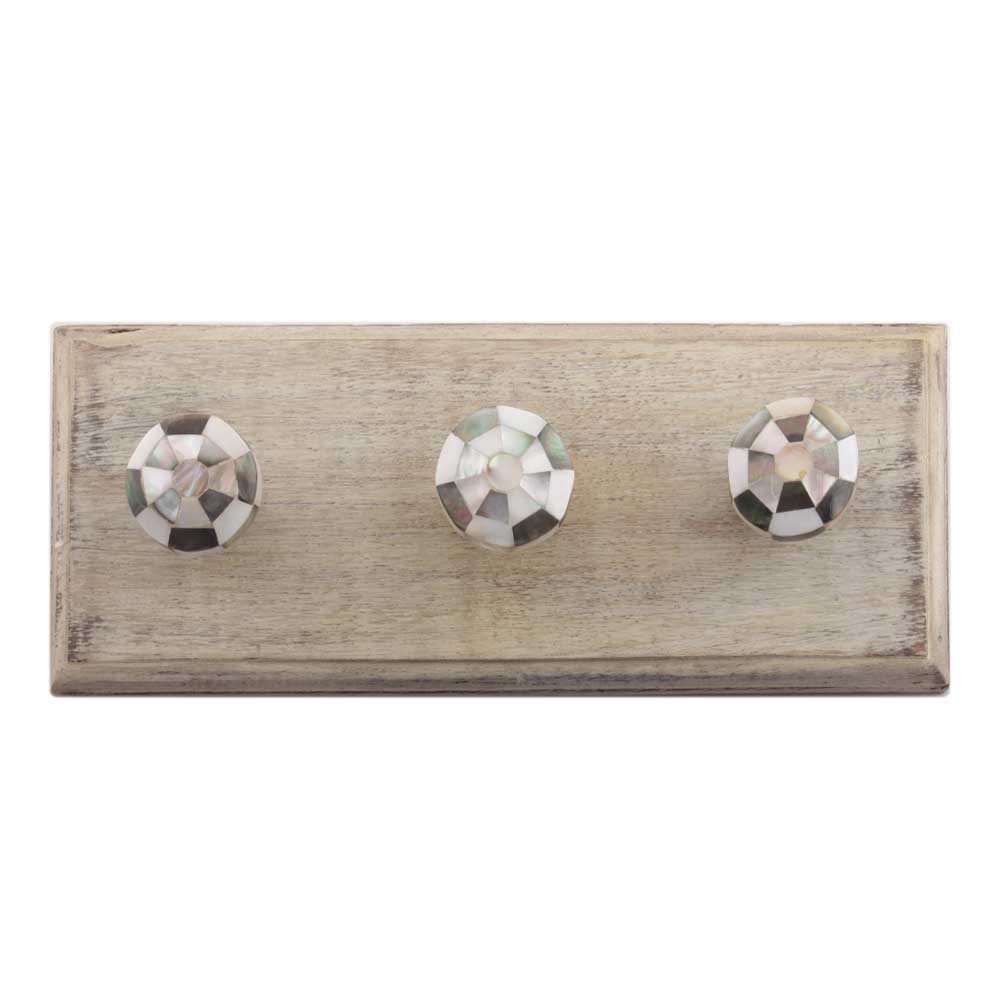 Mixed Wooden Football Pattern Wooden Hooks